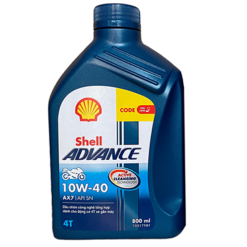 Nhớt Shell Advance AX7 4T 10W-40 800ml cho xe số